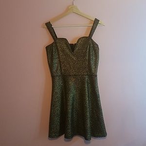 Gold and Black Dress